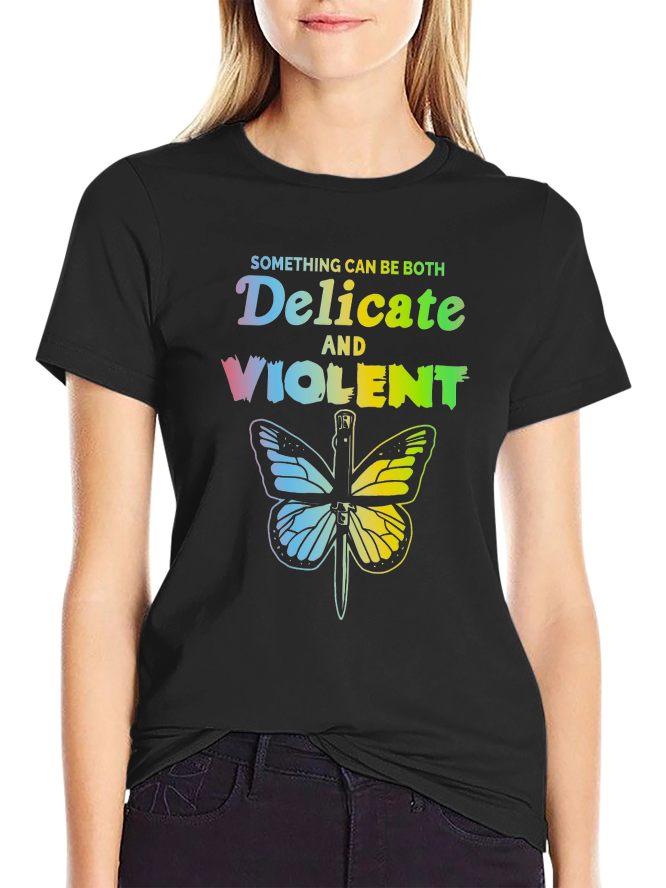 Delicate & Violent Butterfly T-Shirt - Unisex Cotton Tee