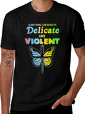 Delicate & Violent Butterfly T-Shirt - Unisex Cotton Tee