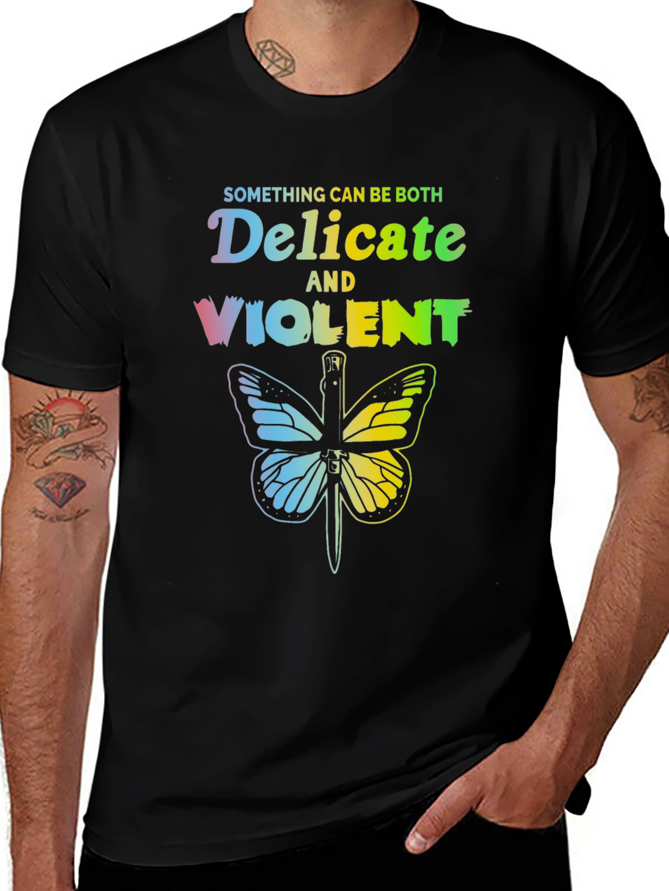 Delicate & Violent Butterfly T-Shirt - Unisex Cotton Tee