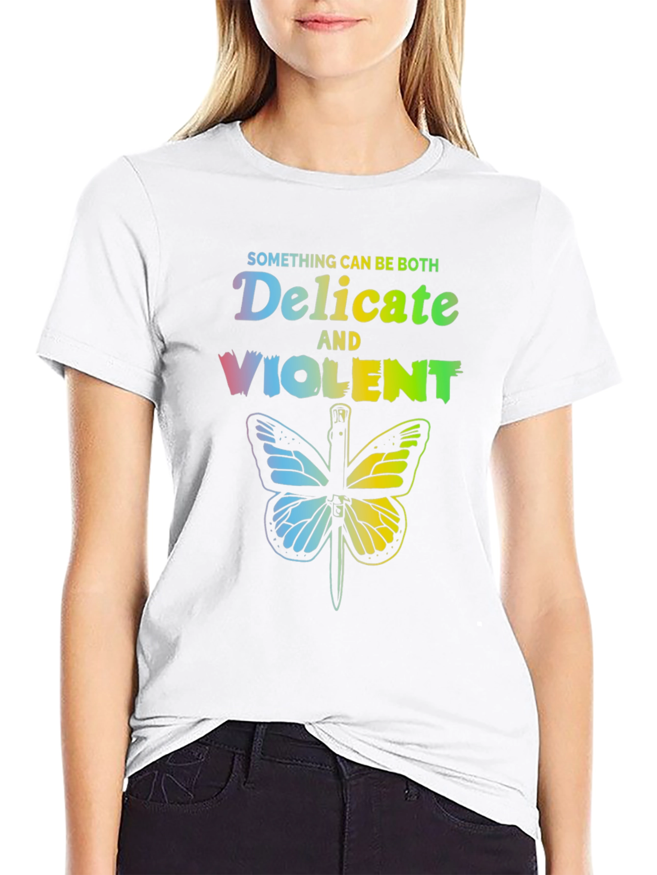 Delicate & Violent Butterfly T-Shirt - Unisex Cotton Tee