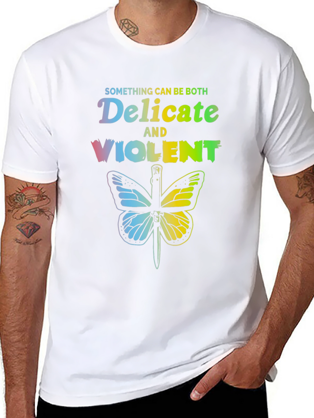 Delicate & Violent Butterfly T-Shirt - Unisex Cotton Tee