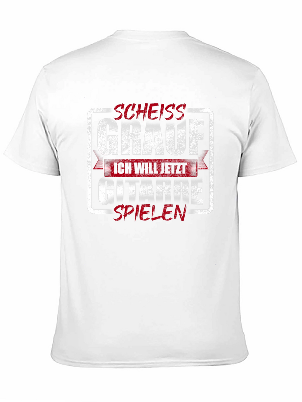 Funny Guitarist T-Shirt -  Scheiss Grauf