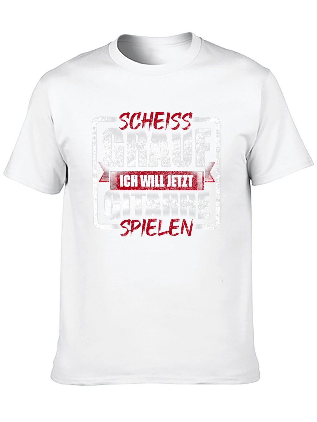 Funny Guitarist T-Shirt -  Scheiss Grauf