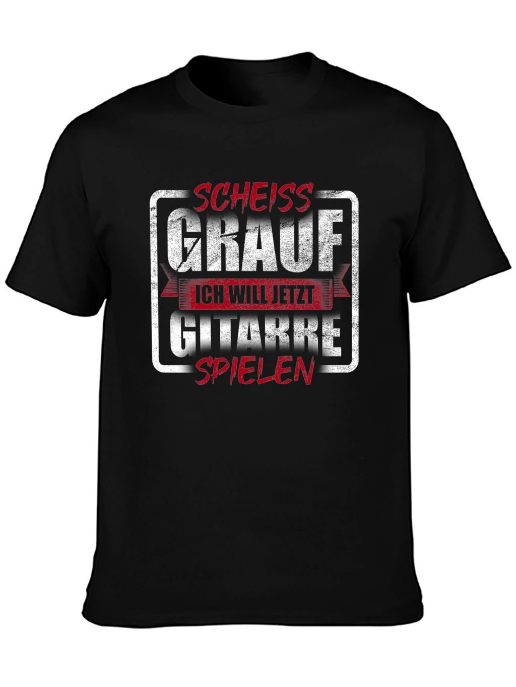 Funny Guitarist T-Shirt -  Scheiss Grauf