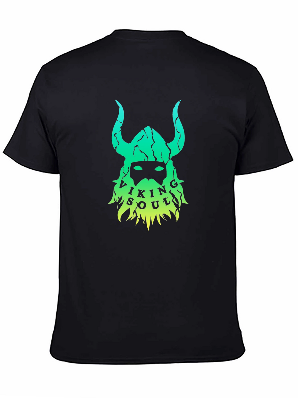 Viking Soul Graphic Tee - Black Cotton Blend