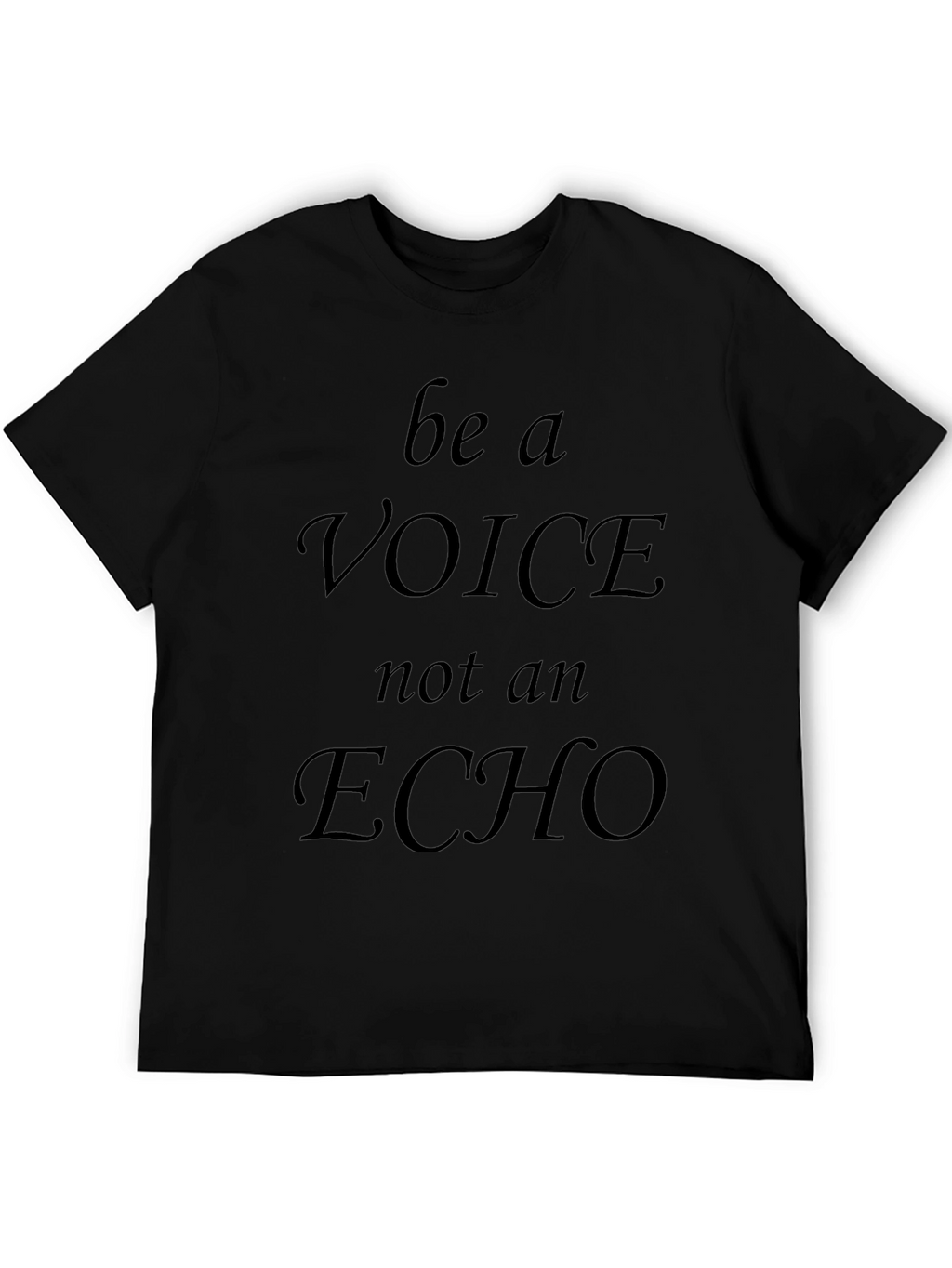 Be A Voice T-Shirt - Mens Black Graphic Tee