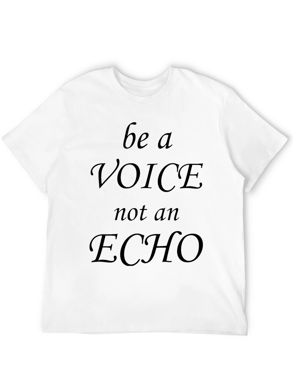 Be A Voice T-Shirt - Mens Black Graphic Tee