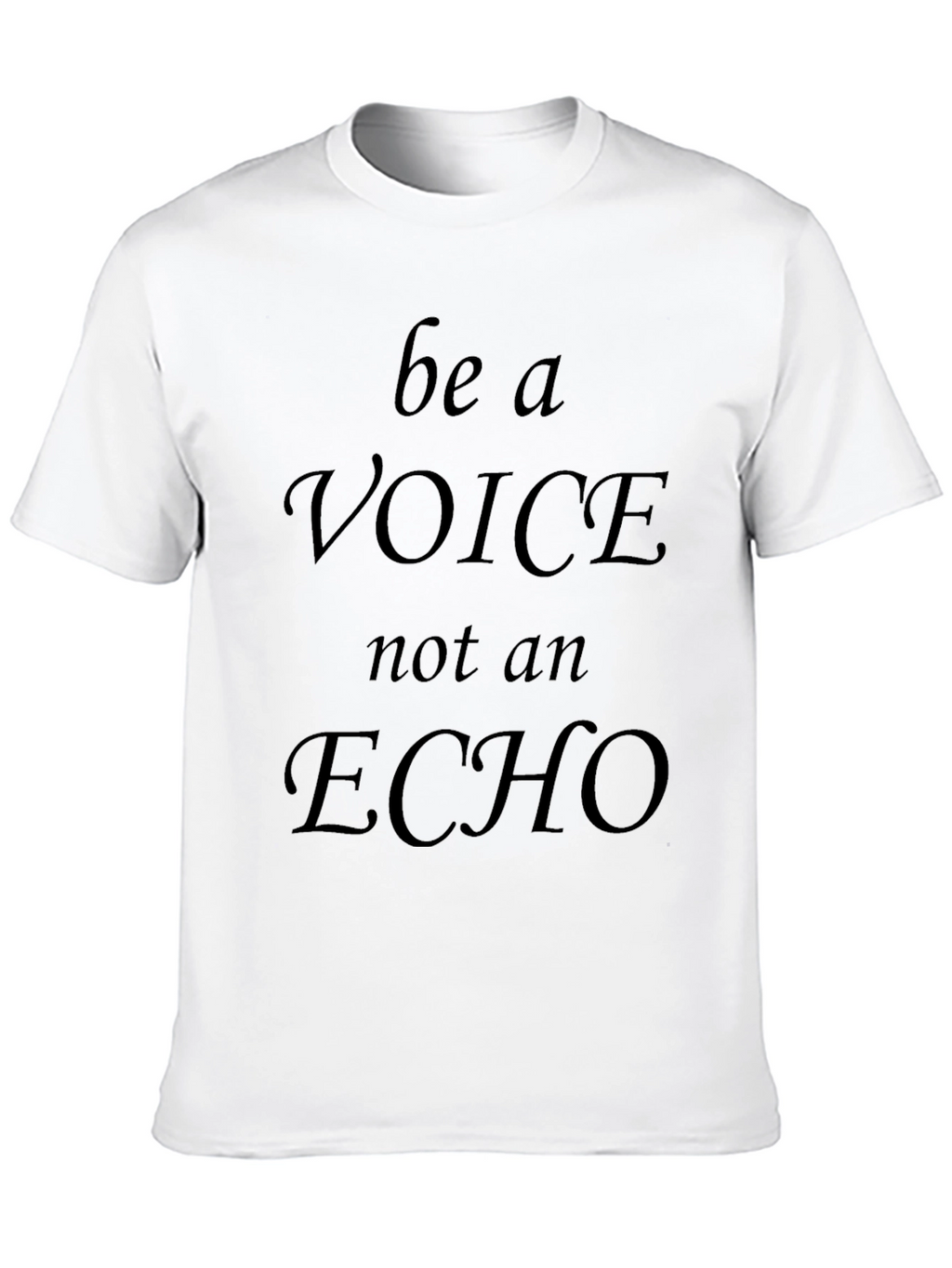 Be A Voice T-Shirt - Mens Black Graphic Tee