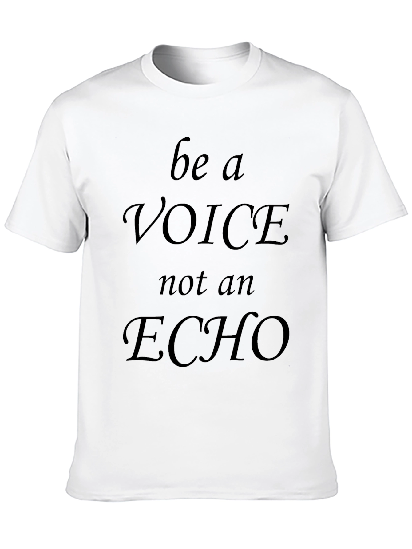 Be A Voice T-Shirt - Mens Black Graphic Tee