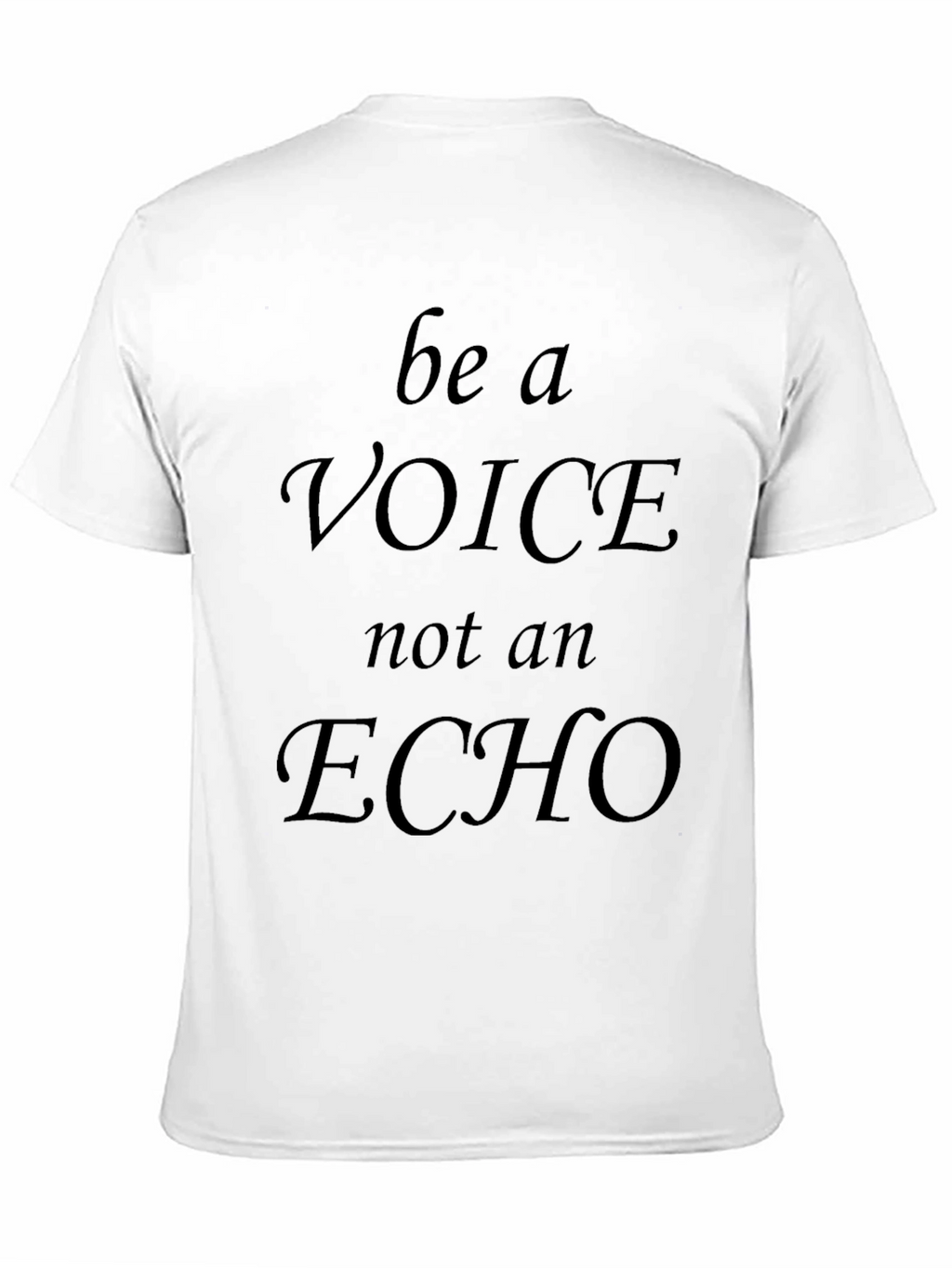 Be A Voice T-Shirt - Mens Black Graphic Tee