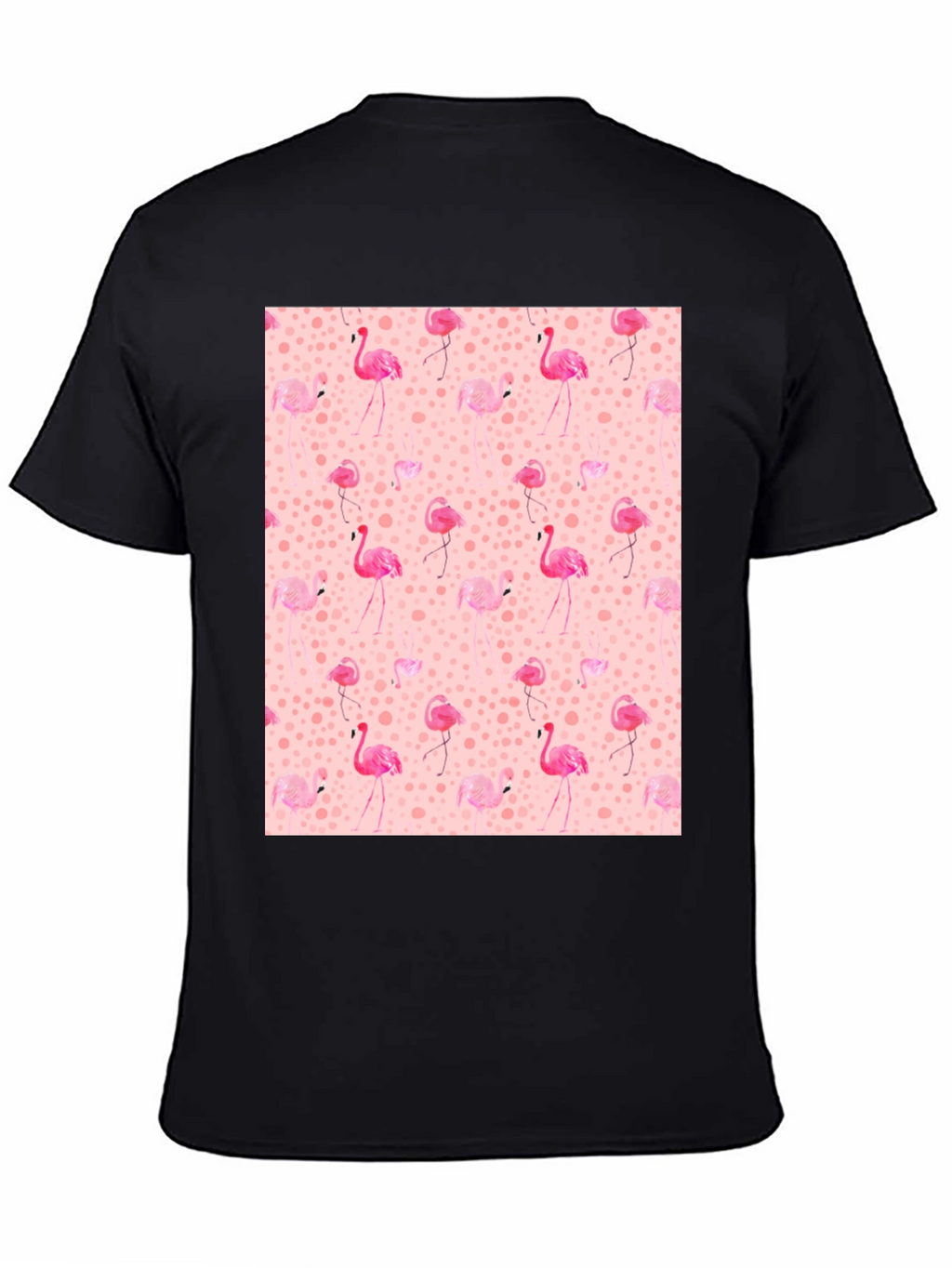 Flamingo Print Tee - Novelty Graphic T-Shirt