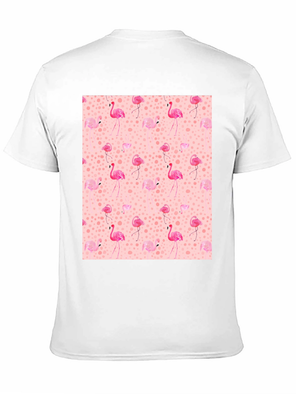 Flamingo Print Tee - Novelty Graphic T-Shirt