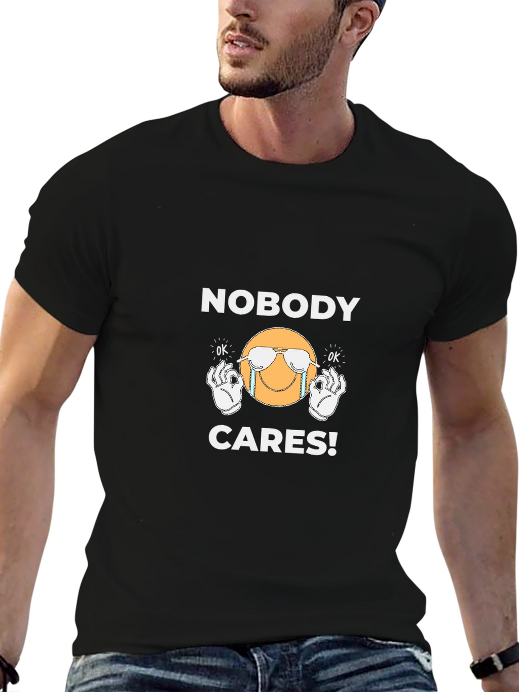 Nobody Cares T-Shirt - Funny Graphic Tee