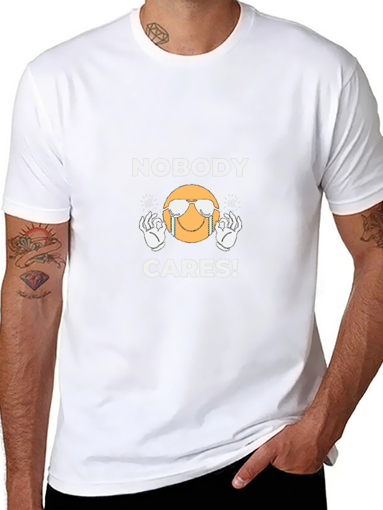 Nobody Cares T-Shirt - Funny Graphic Tee