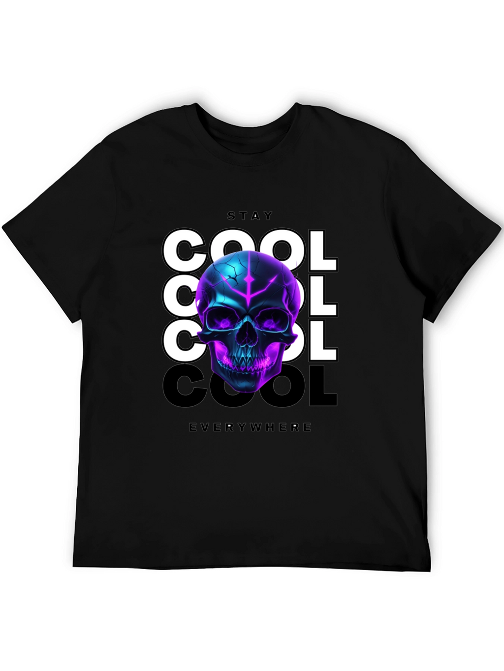 Stay Cool Skull Graphic T-Shirt