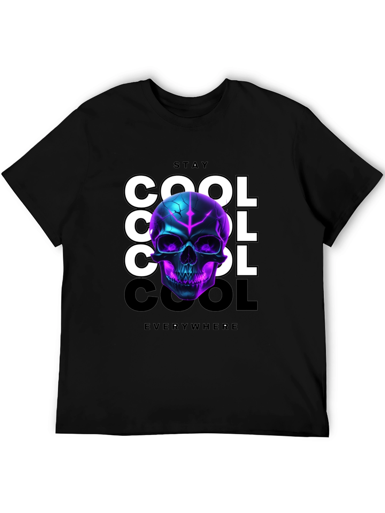 Stay Cool Skull Graphic T-Shirt