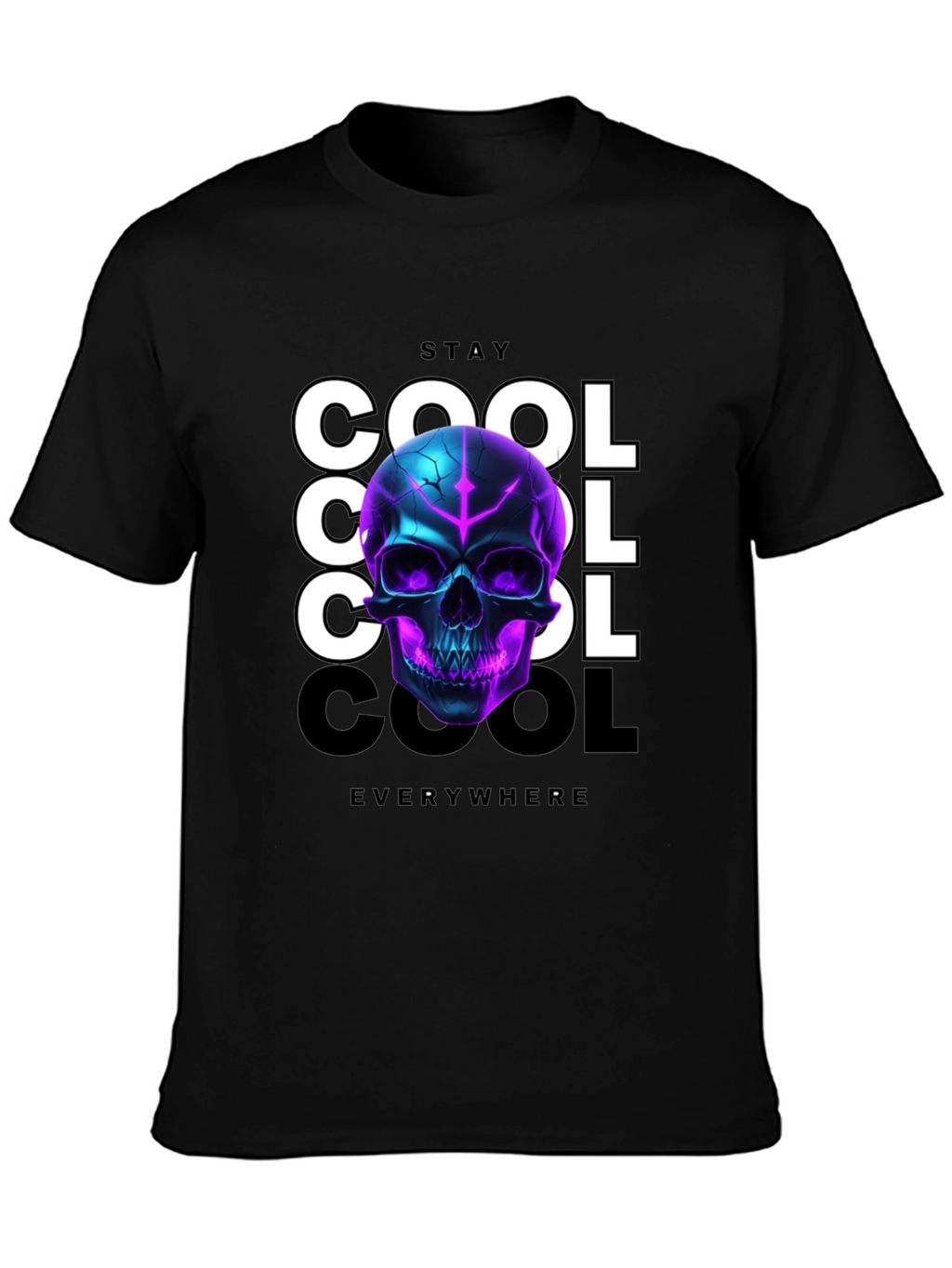 Stay Cool Skull Graphic T-Shirt