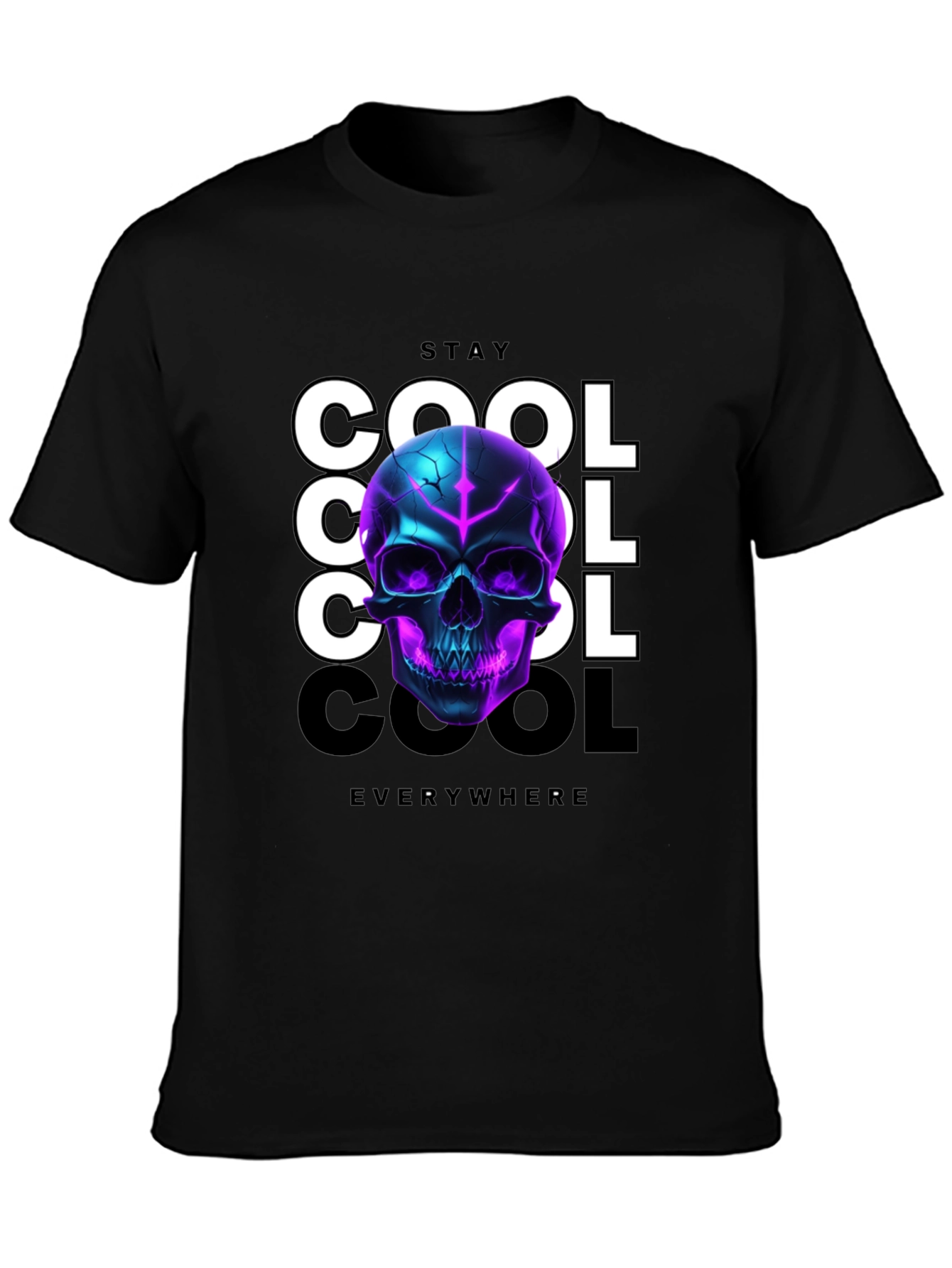 Stay Cool Skull Graphic T-Shirt