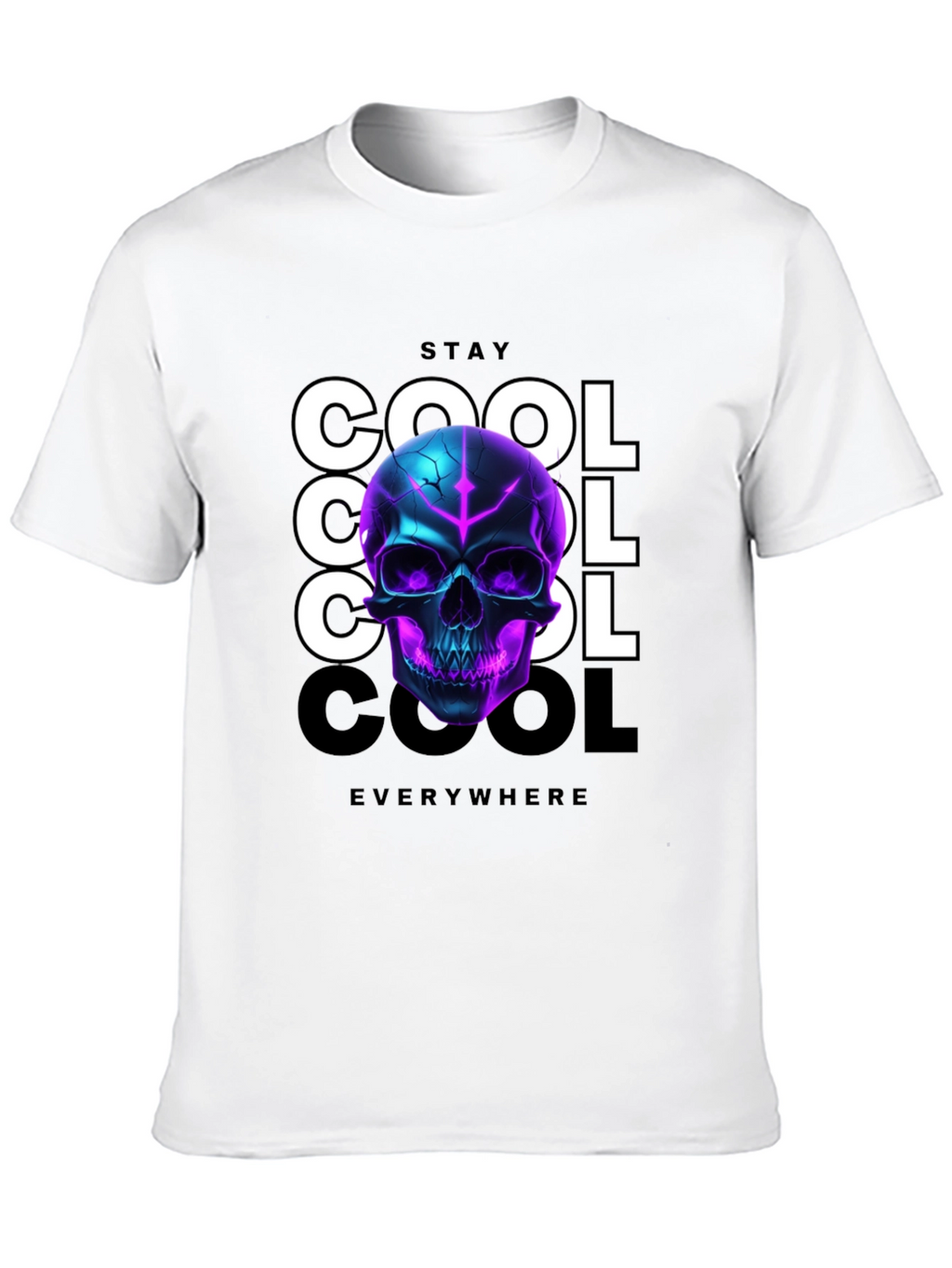 Stay Cool Skull Graphic T-Shirt
