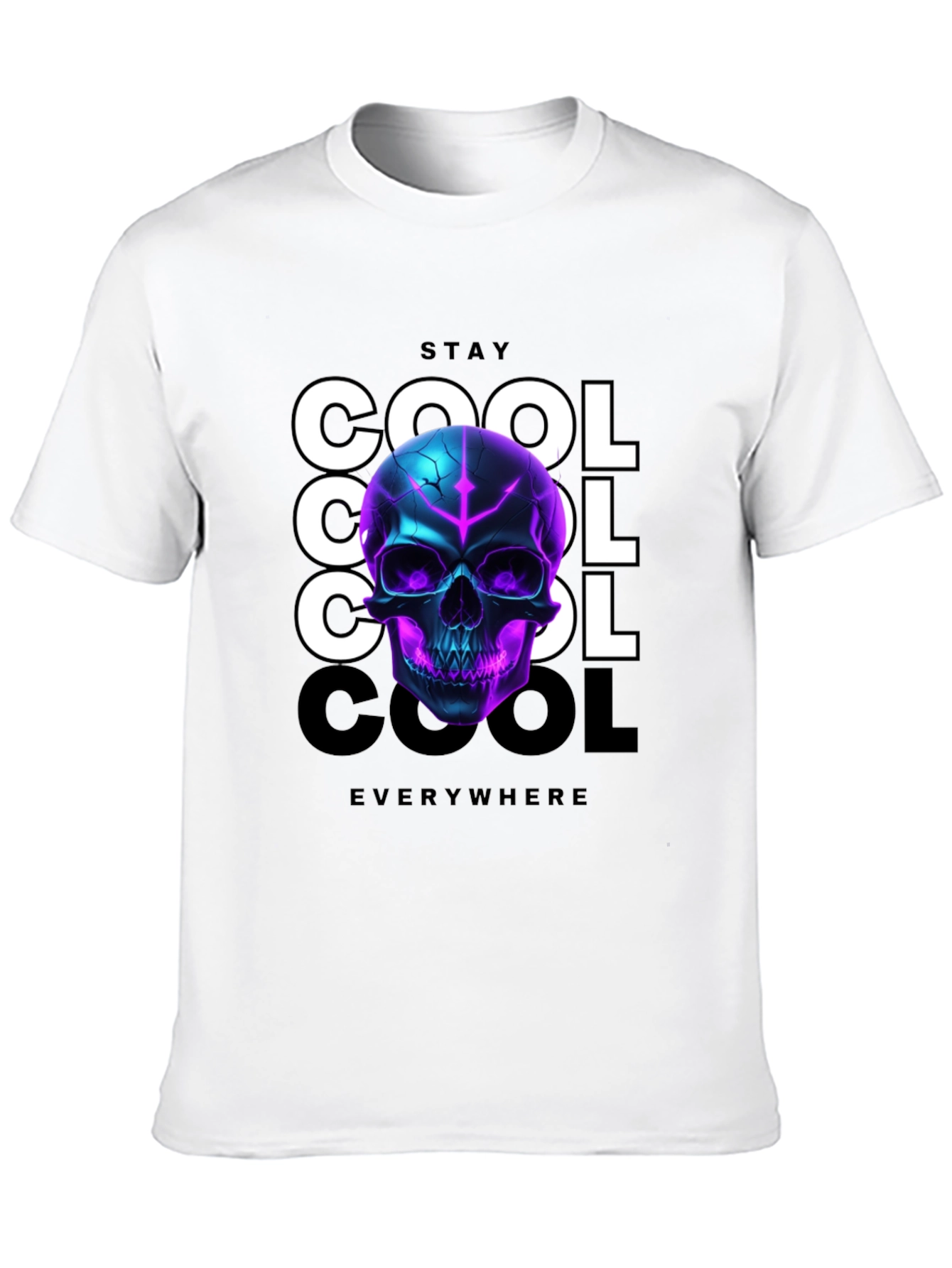 Stay Cool Skull Graphic T-Shirt