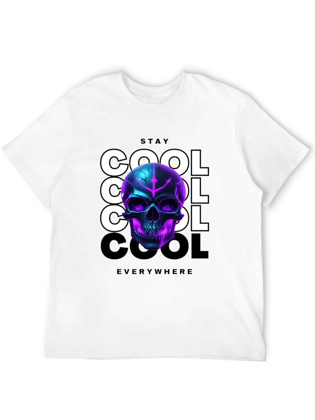 Stay Cool Skull Graphic T-Shirt