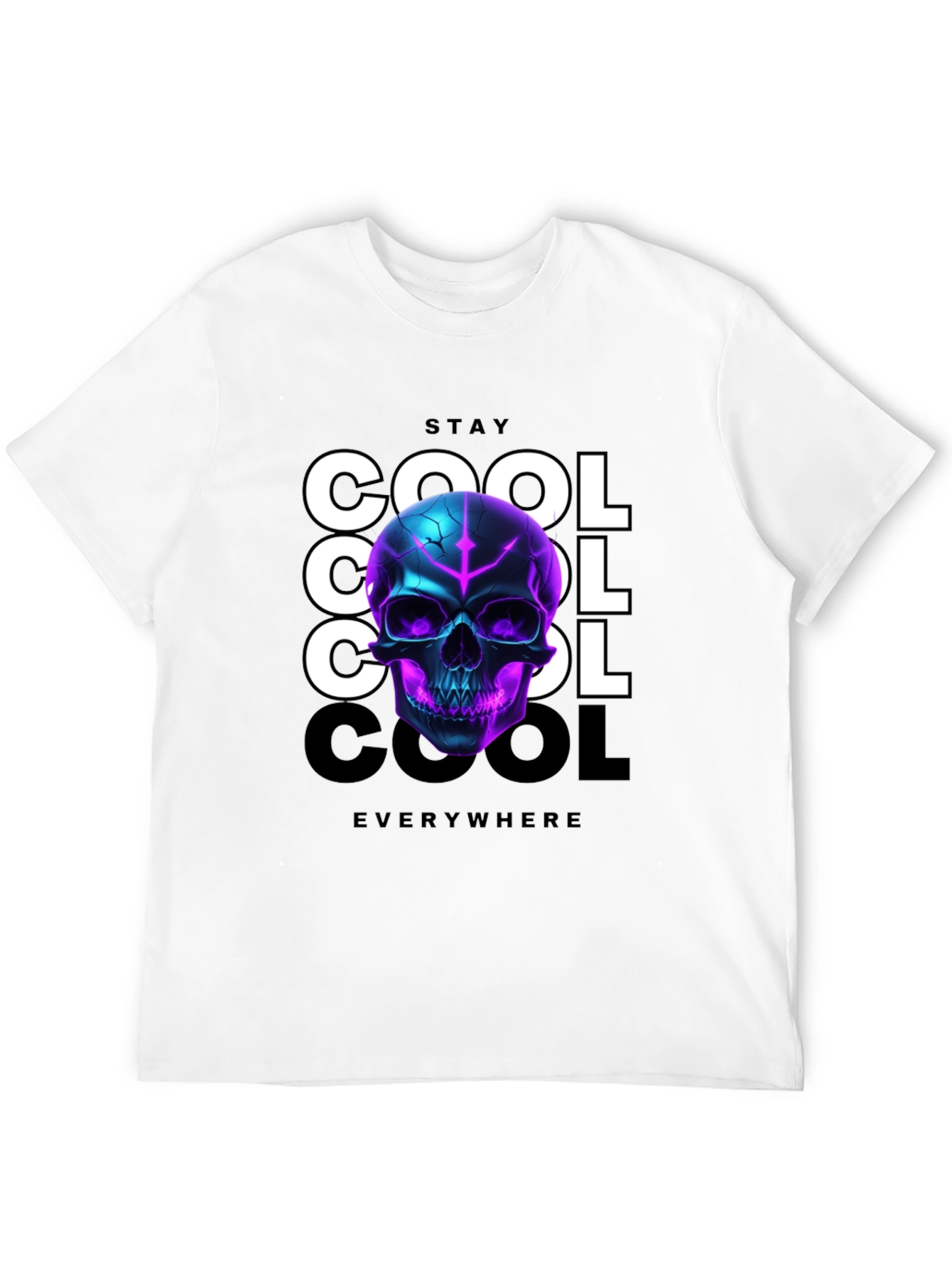 Stay Cool Skull Graphic T-Shirt