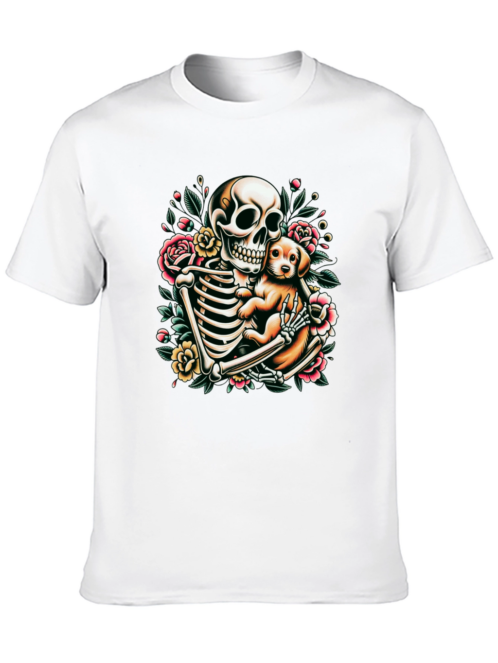 Skeleton Dog Lover Graphic Tee