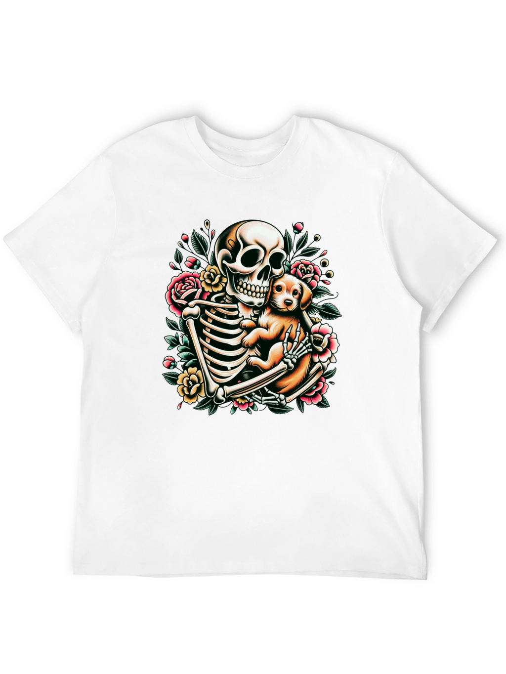 Skeleton Dog Lover Graphic Tee