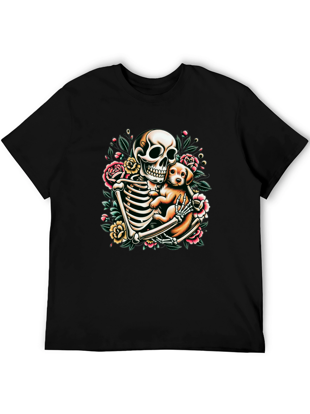 Skeleton Dog Lover Graphic Tee