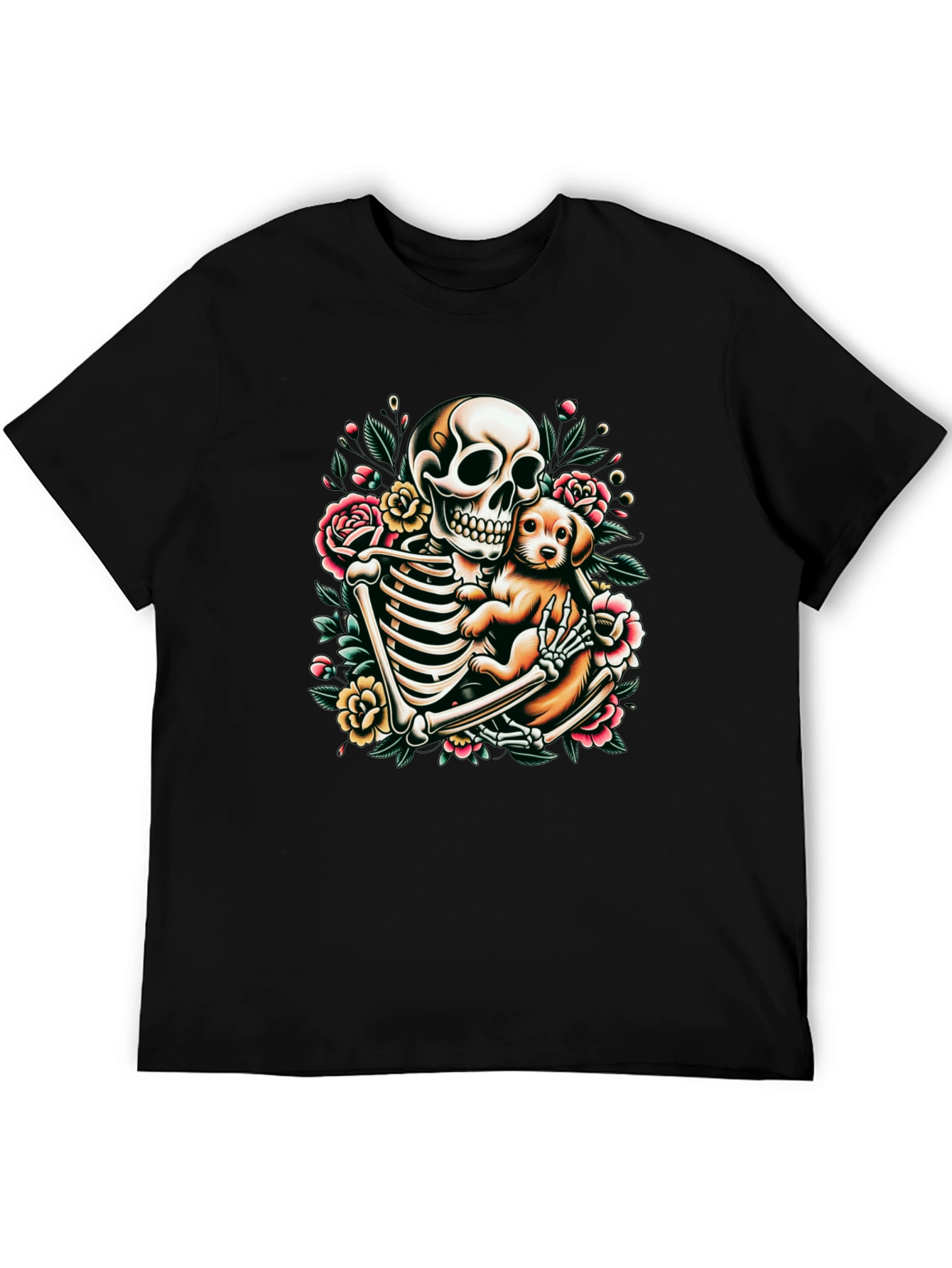 Skeleton Dog Lover Graphic Tee