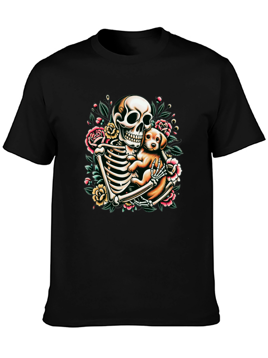 Skeleton Dog Lover Graphic Tee