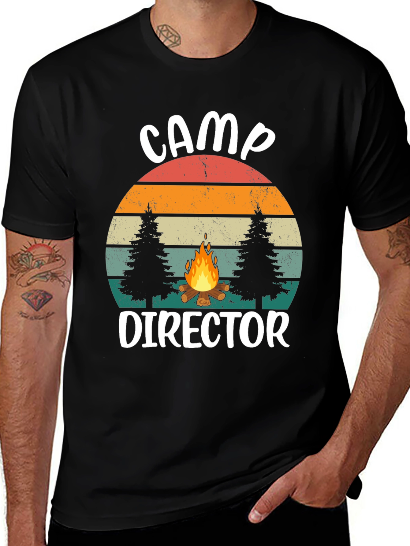 Camp Director Graphic Tee - Retro Camping Shirt