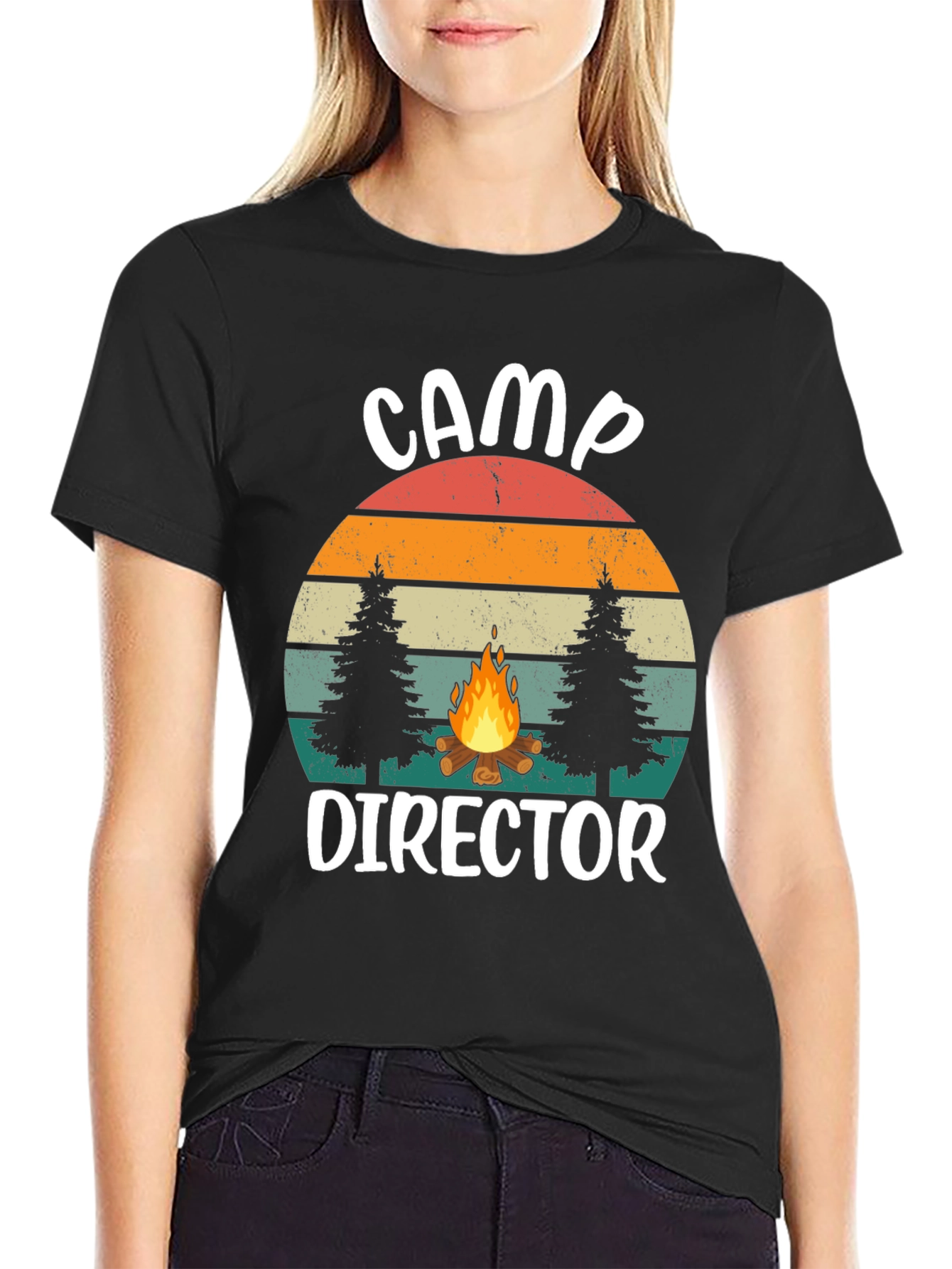 Camp Director Graphic Tee - Retro Camping Shirt