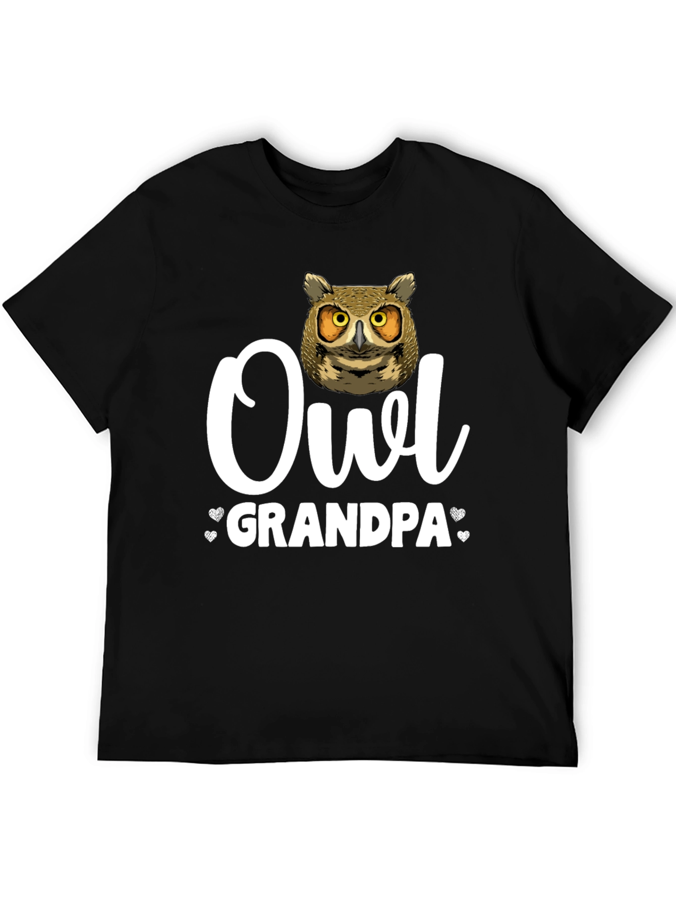 Owl Grandpa T-Shirt - Unique Animal Lover Gift