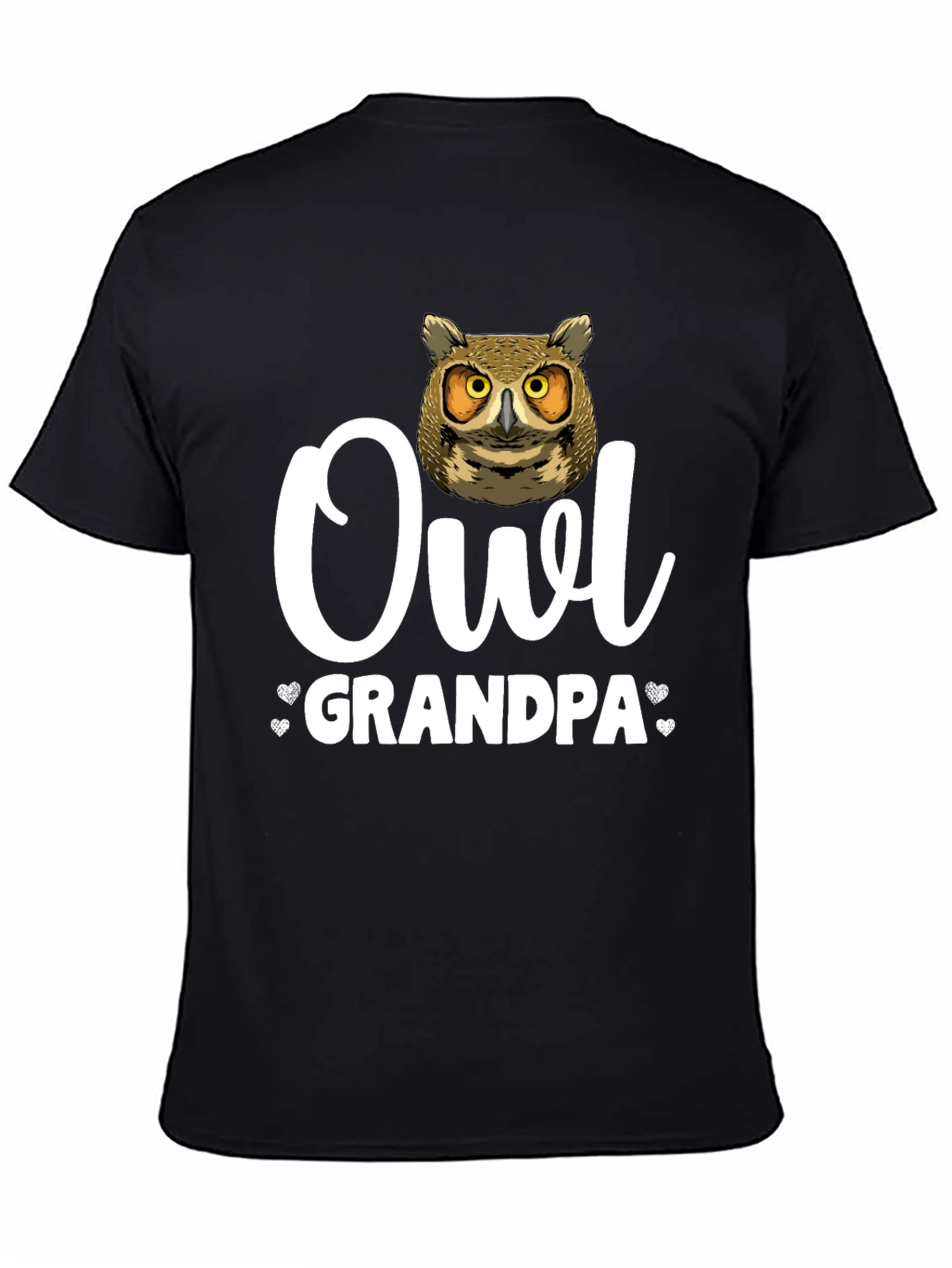 Owl Grandpa T-Shirt - Unique Animal Lover Gift