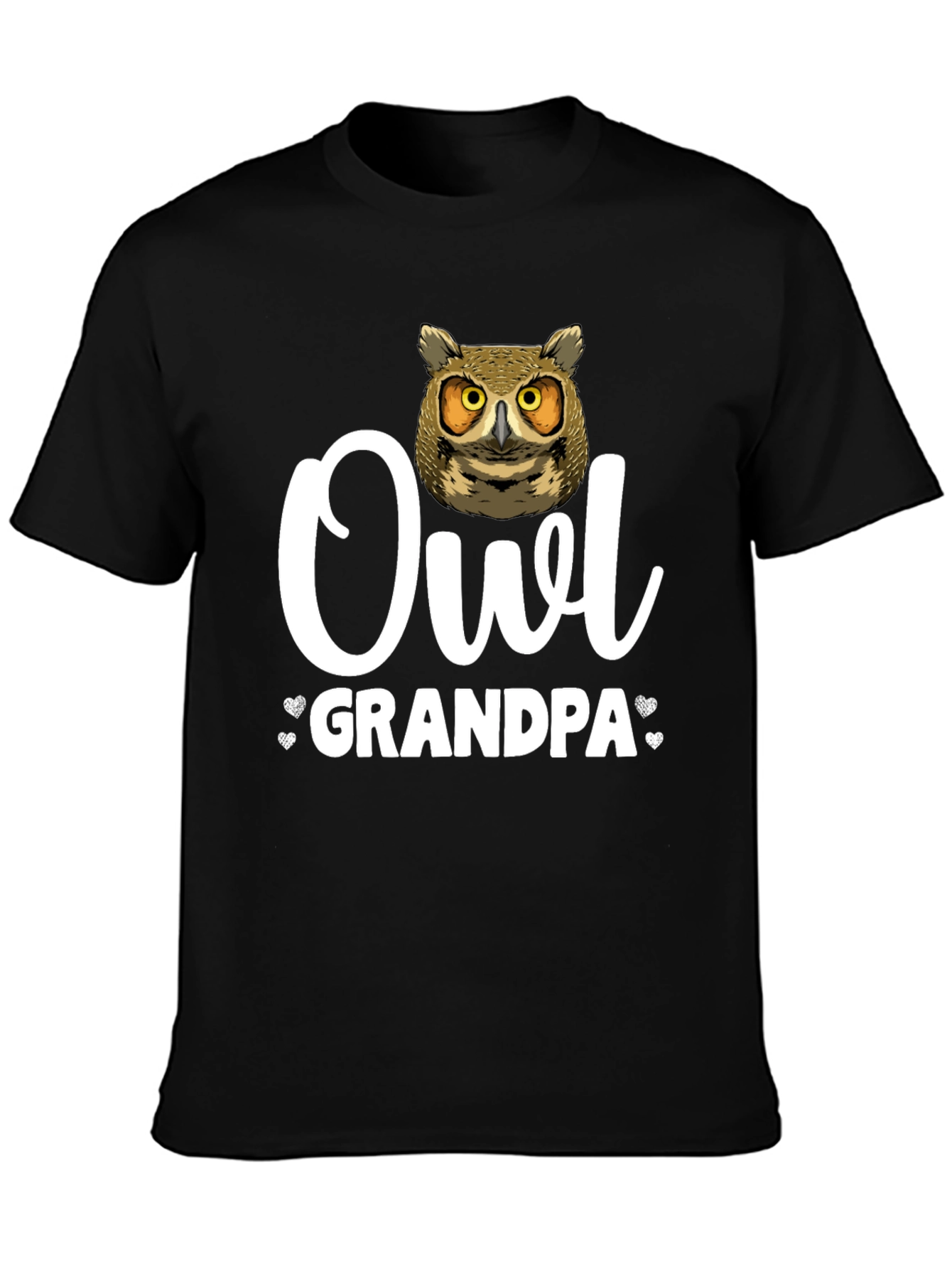 Owl Grandpa T-Shirt - Unique Animal Lover Gift