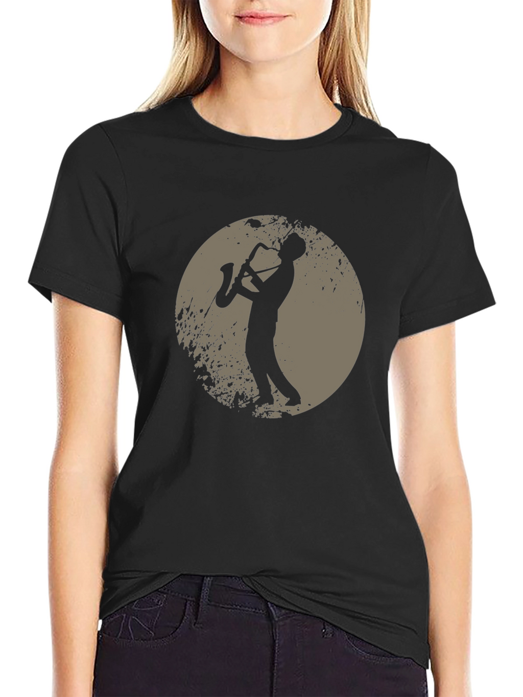 Saxophone Player Graphic T-Shirt - Music Lover Tee