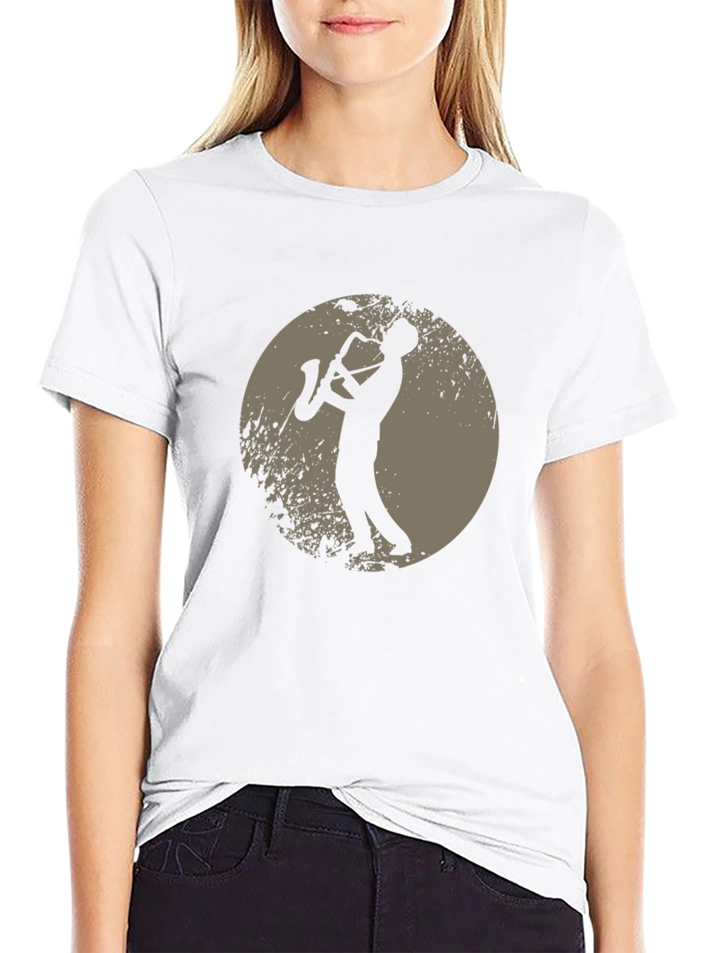 Saxophone Player Graphic T-Shirt - Music Lover Tee