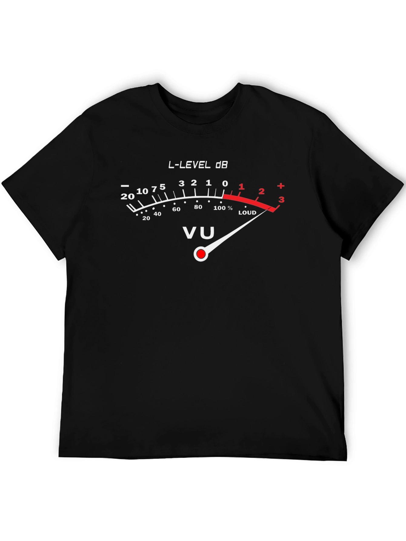 VU Meter Graphic Tee - Loud Music T-Shirt