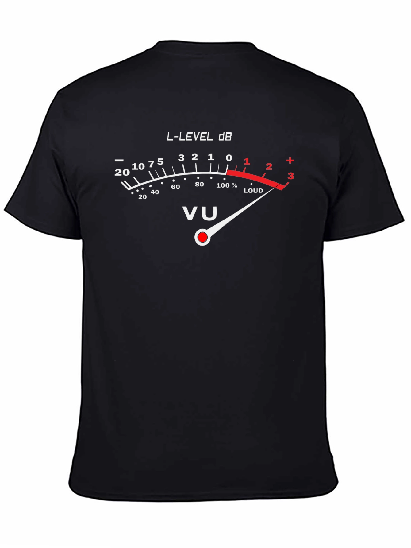 VU Meter Graphic Tee - Loud Music T-Shirt