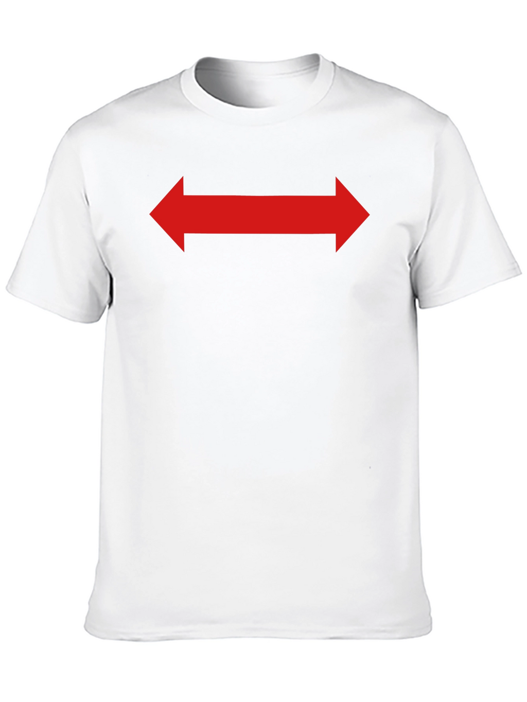 Red Arrow Graphic Tee - Black Cotton Shirt