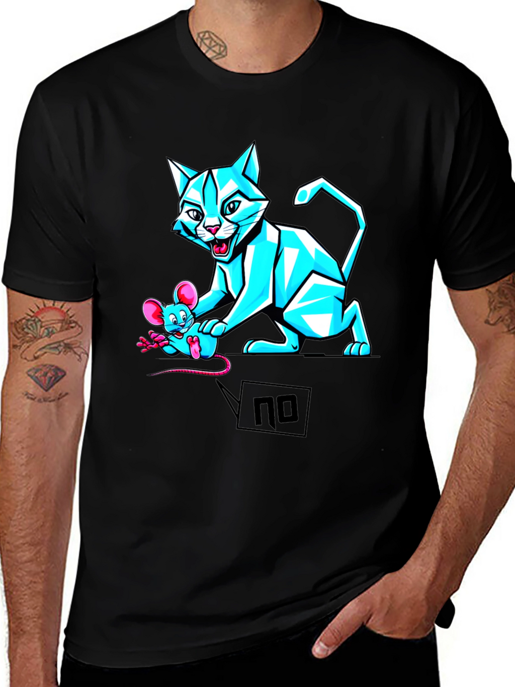 Cat and Mouse Graphic Tee