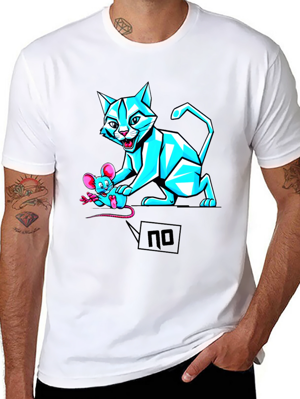 Cat and Mouse Graphic Tee