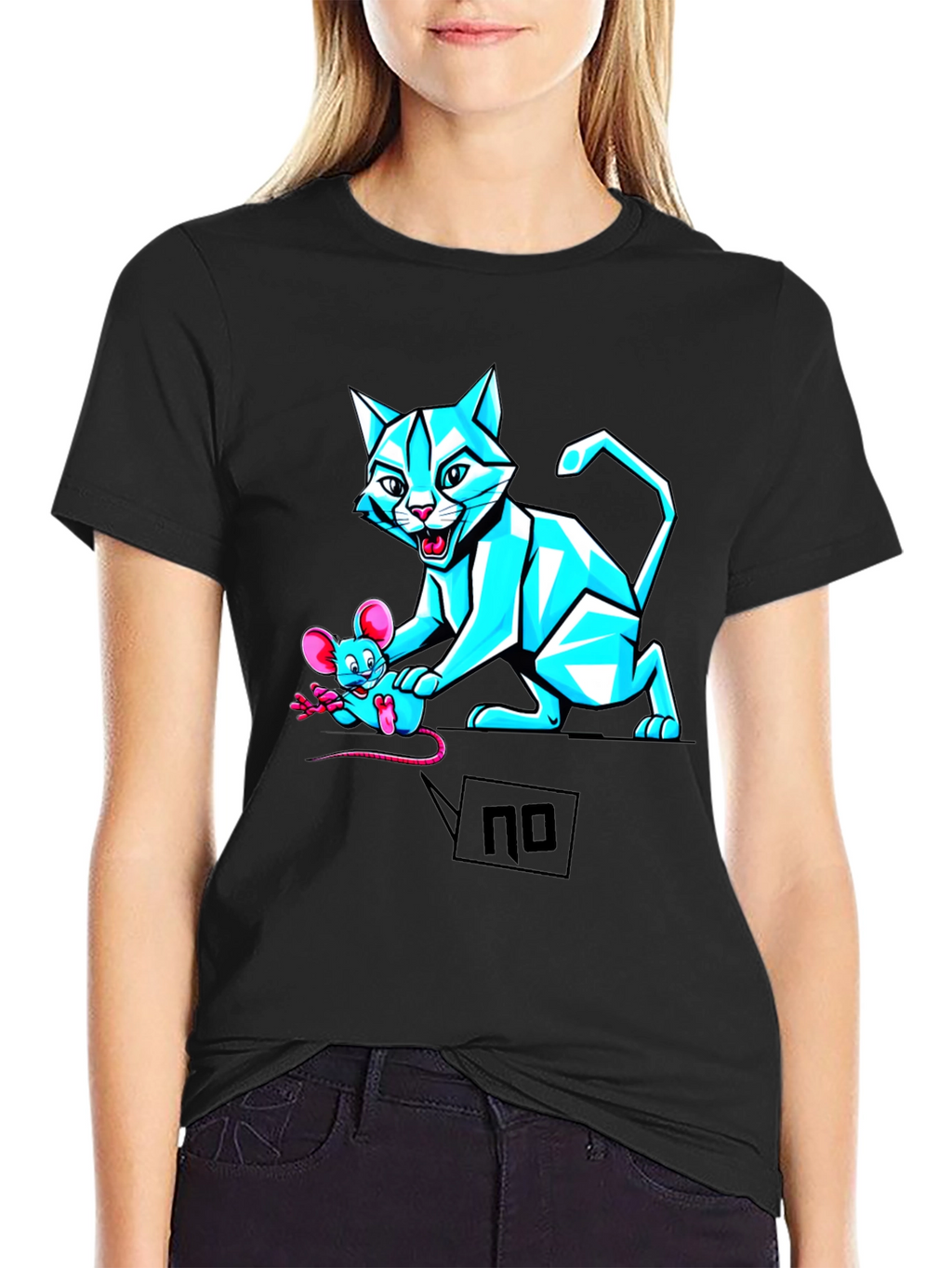 Cat and Mouse Graphic Tee