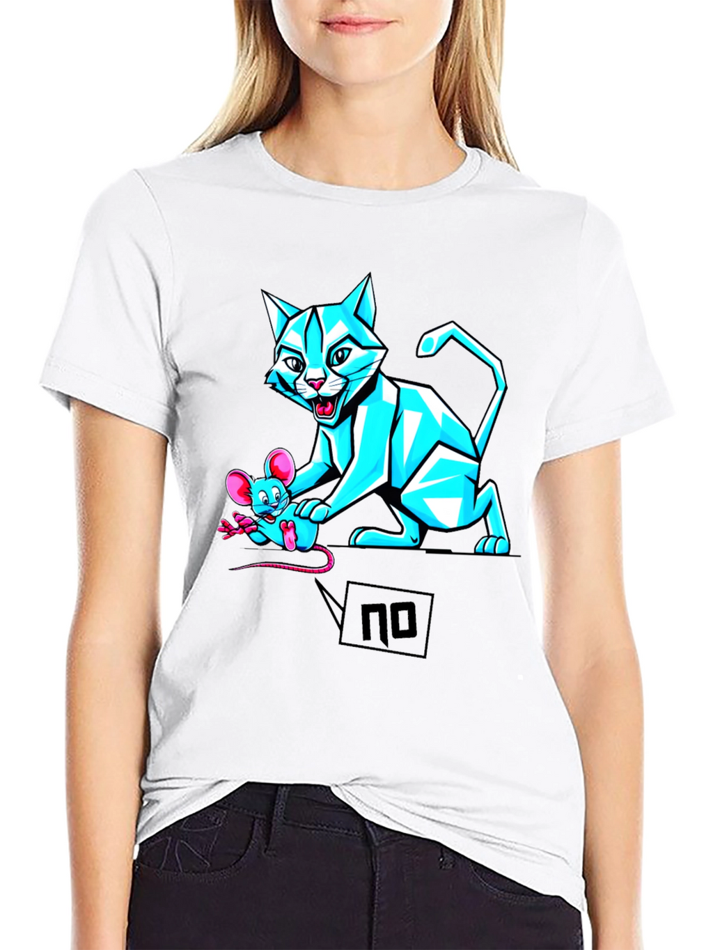 Cat and Mouse Graphic Tee