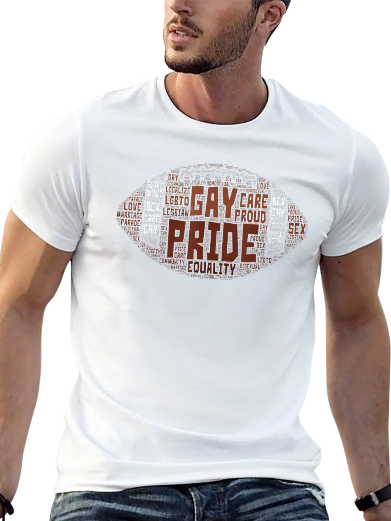 Gay Pride Word Art T-Shirt