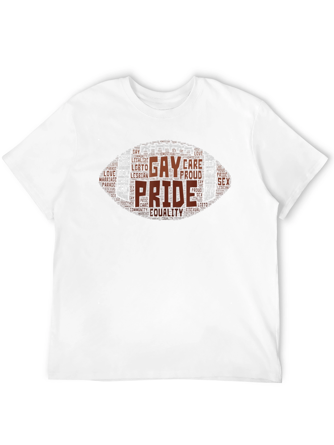 Gay Pride Word Art T-Shirt