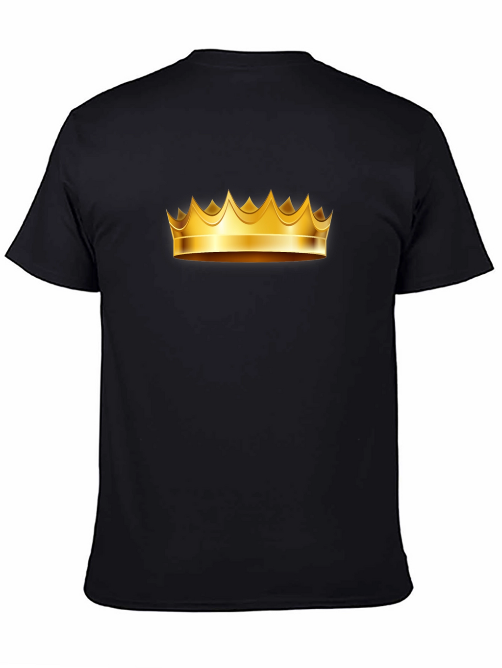 Golden Crown Graphic Tee - Black