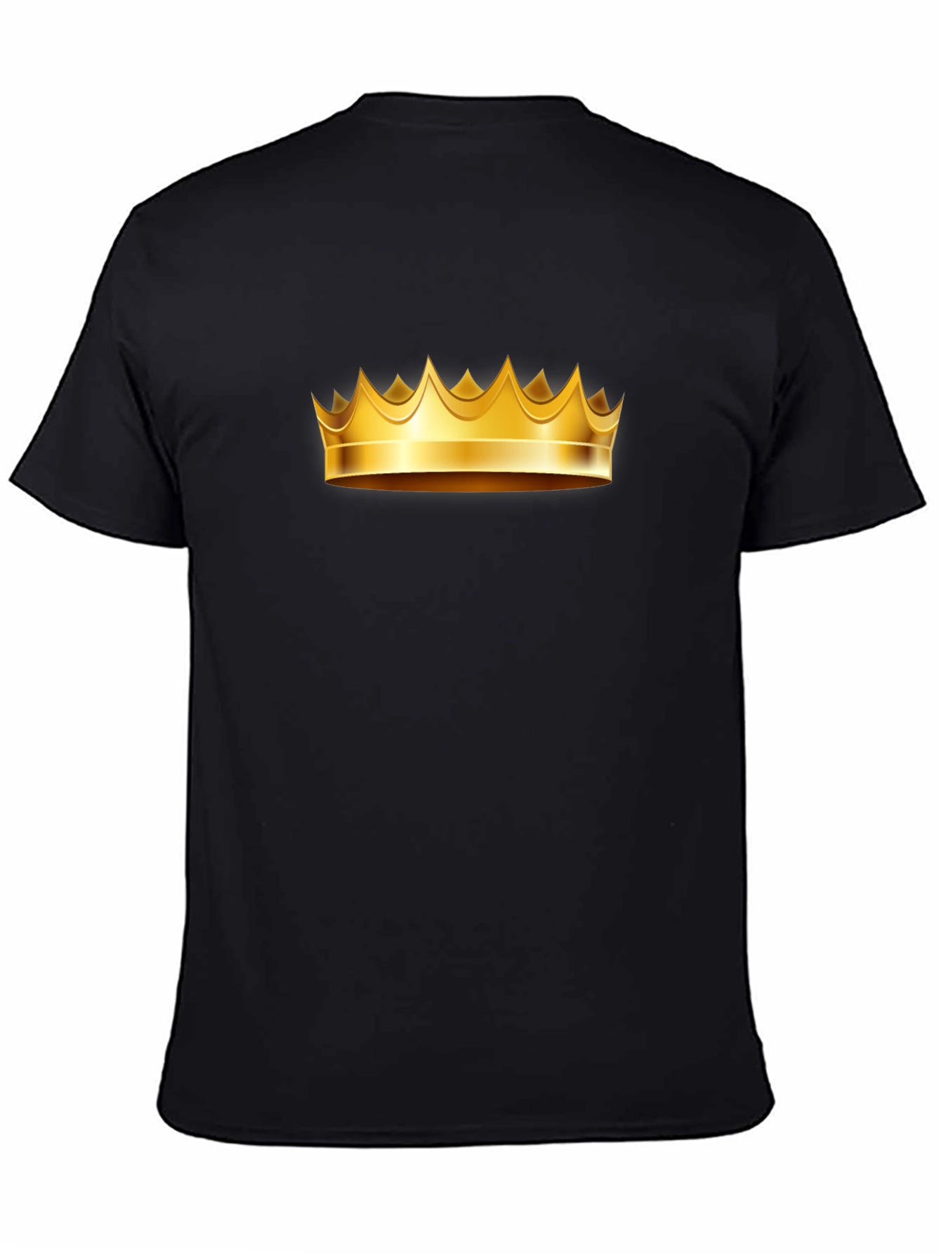 Golden Crown Graphic Tee - Black