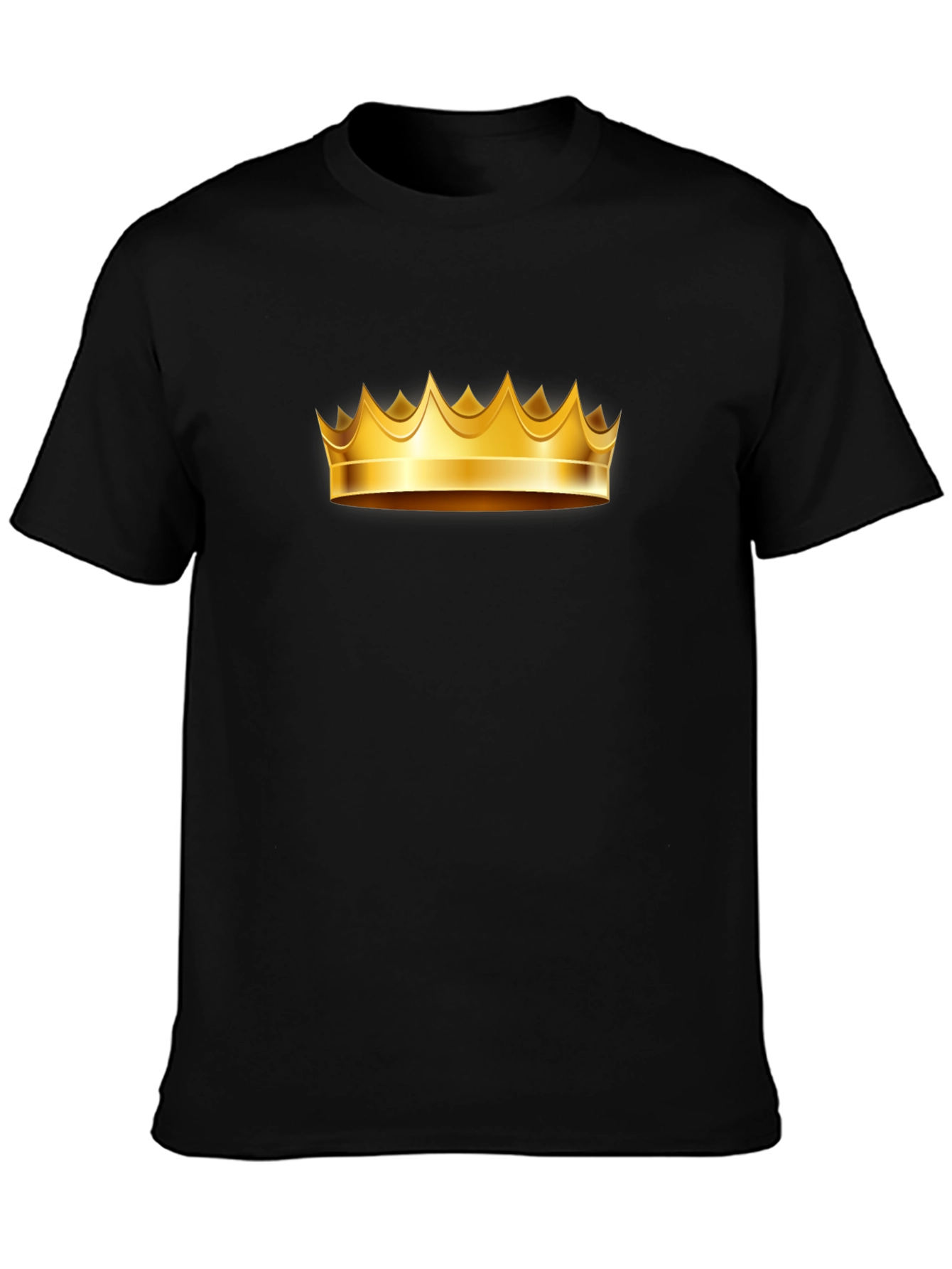 Golden Crown Graphic Tee - Black